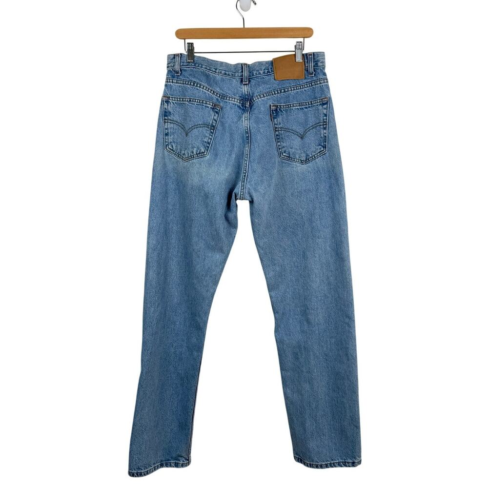Vintage Levi's 505 Jeans Men's 36x32 Light Wash Straight Leg Regular Fit Denim
